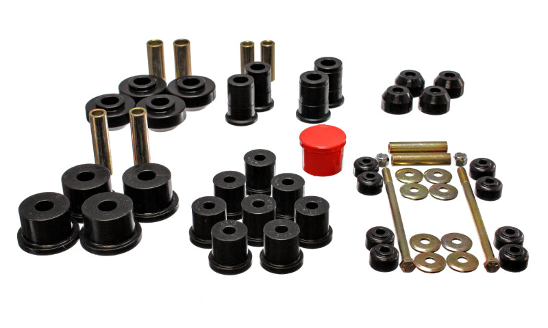 Energy Suspension 67-73 Ford Mustang Black Hyper-flex Master Bushing Set Bushings - Full Vehicle Kits Energy Suspension