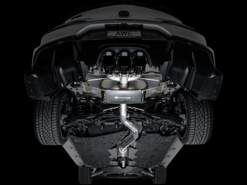 AWE Tuning 2024 Acura Integra Type S DE5 FWD Touring Edition Exhaust w/ Triple Diamond Black Tips Catback AWE Tuning