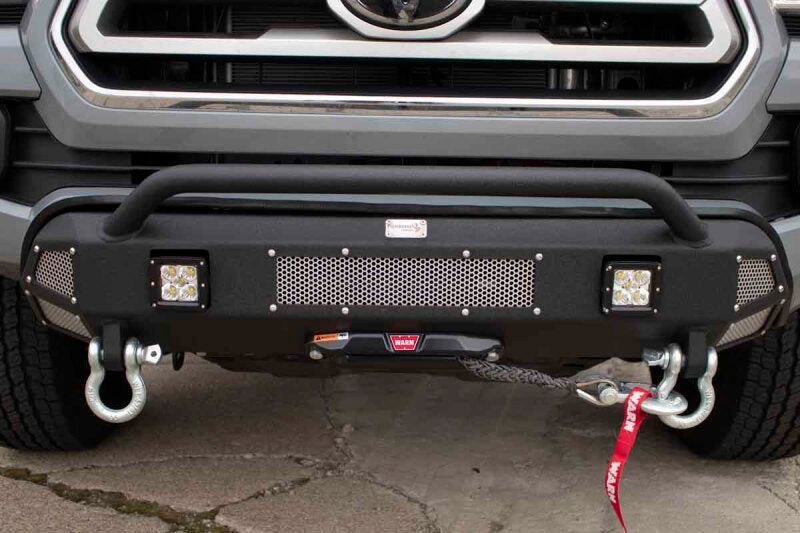 Fishbone Offroad 2016+ Toyota Tacoma Center Stubby Front Bumper Bumpers - Steel Fishbone Offroad
