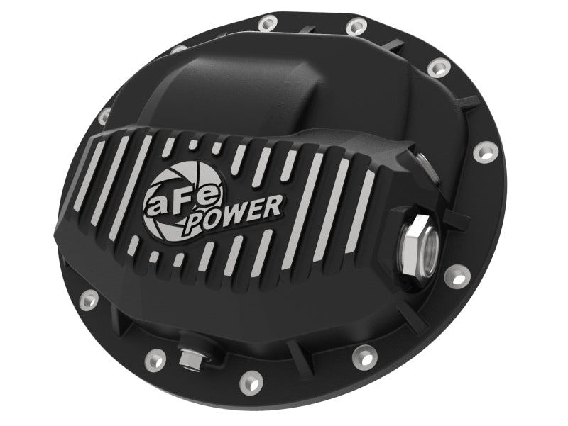aFe Power Pro Series Rear Differential Cover Black w/ Machined Fins 13-18 RAM Diesel Trucks L6-6.7L Diff Covers aFe