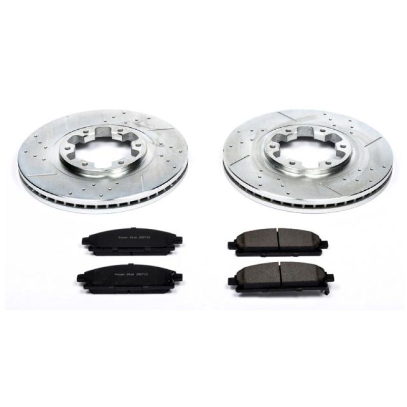 Power Stop 97-03 Infiniti QX4 Front Z23 Evolution Sport Brake Kit Brake Kits - Performance D&S PowerStop