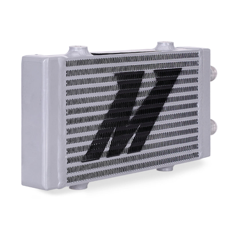 Mishimoto Universal Small Bar and Plate Dual Pass Silver Oil Cooler Oil Coolers Mishimoto