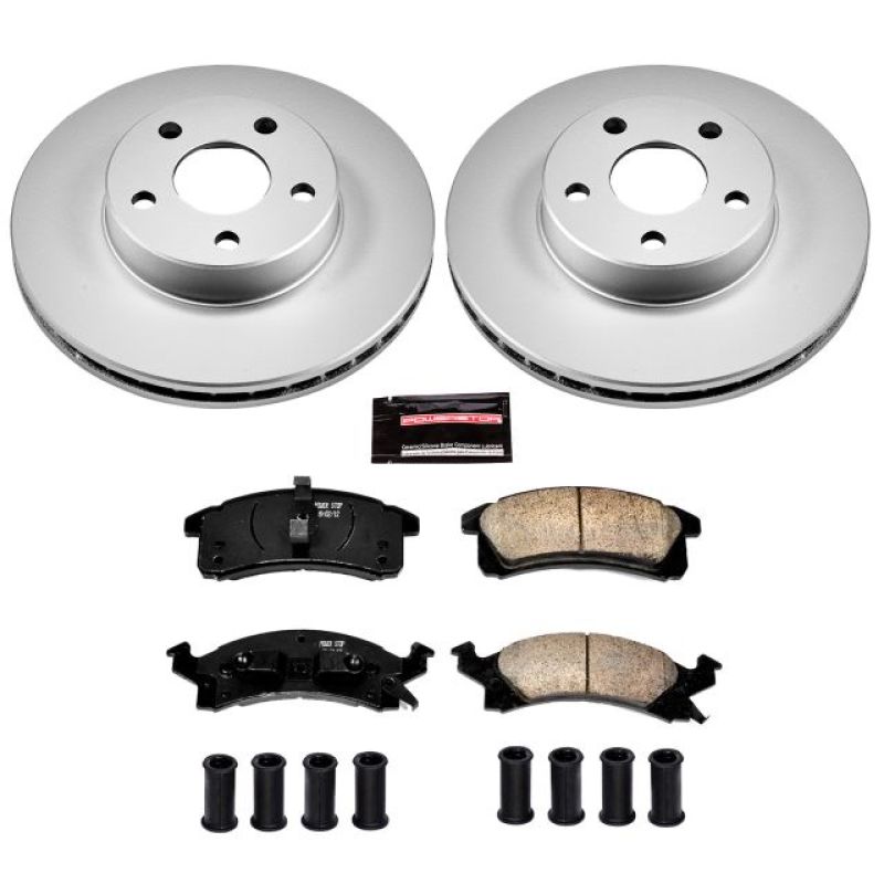 Power Stop 90-98 Buick Skylark Front Z17 Evolution Geomet Coated Brake Kit Brake Kits - Performance Blank PowerStop