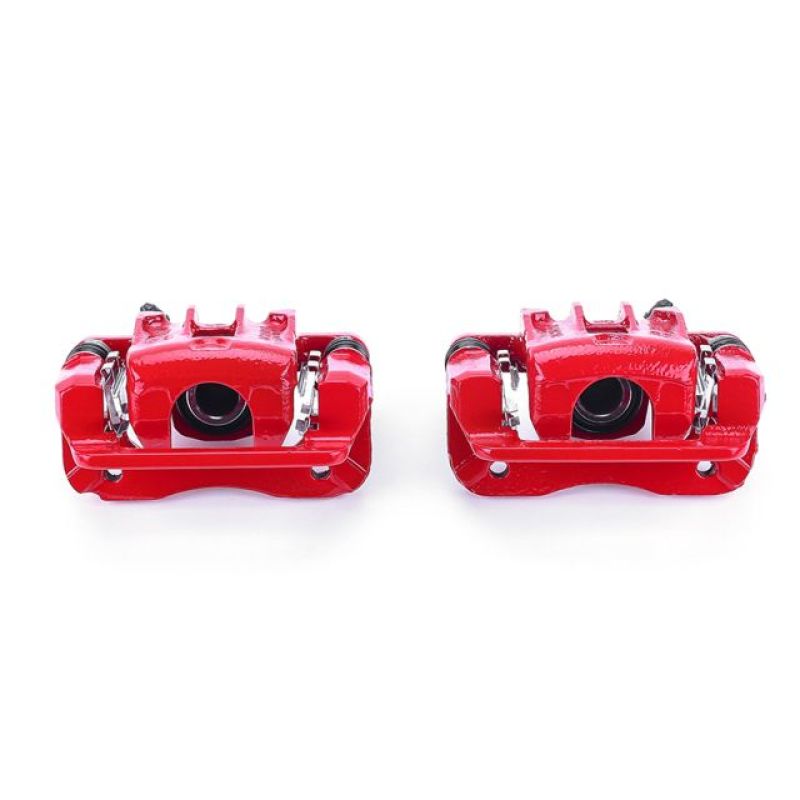 Power Stop 07-10 Hyundai Elantra Rear Red Calipers w/Brackets - Pair Brake Calipers - Perf PowerStop