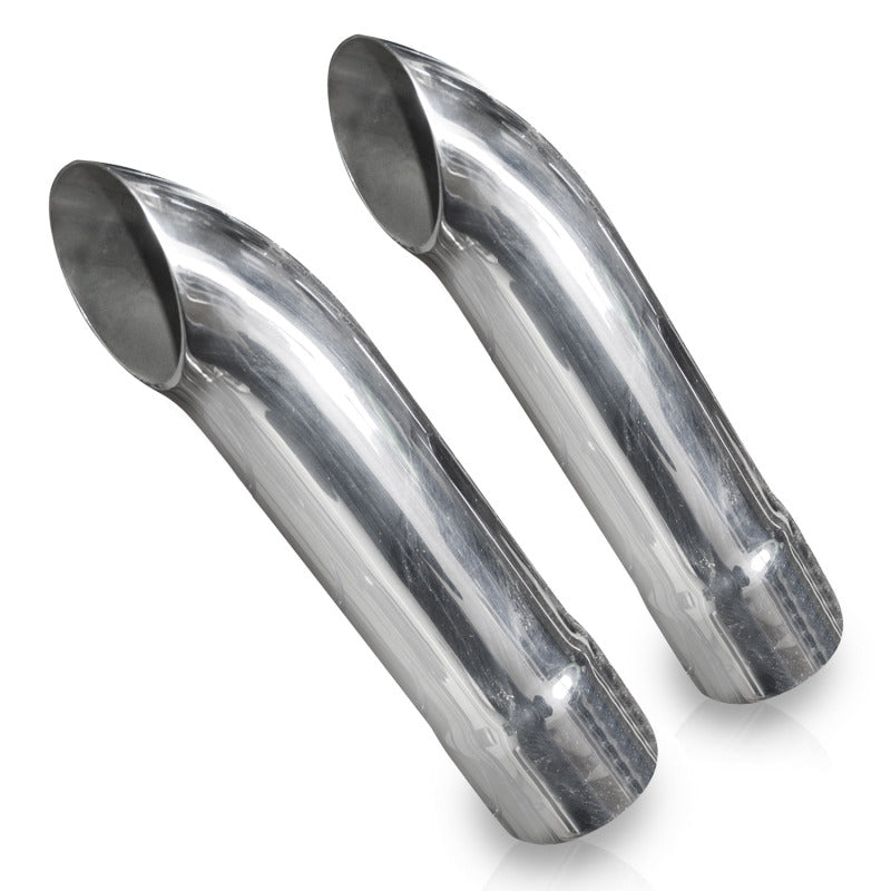 Stainless Works Short Turn Down Tips- 2in ID Inlet 2in Body Tips Stainless Works