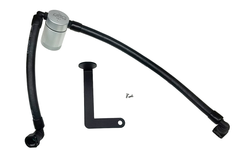 J&L 10-19 Ford Flex EcoBoost V6 Passenger Side Oil Separator 3.0 - Clear Anodized Oil Separators J&L