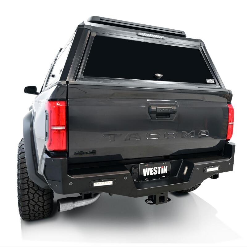 Westin 2024 Toyota Tacoma Pro-Series Rear Bumper - Textured Black Bumpers - Steel Westin
