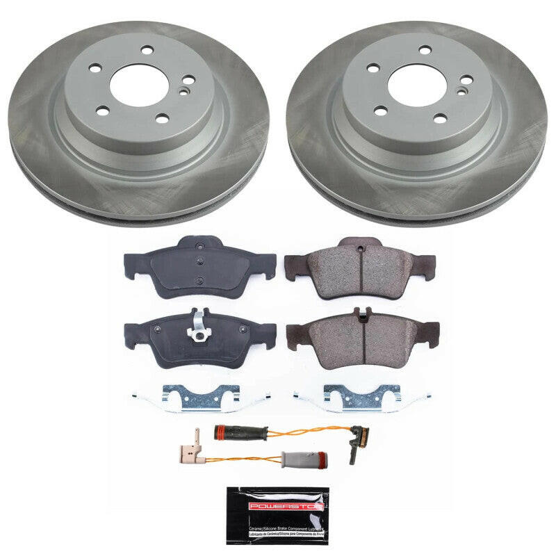 Power Stop 2006 Mercedes-Benz E350 Rear Semi-Coated Rotor Kit Brake Kits - Performance Blank PowerStop