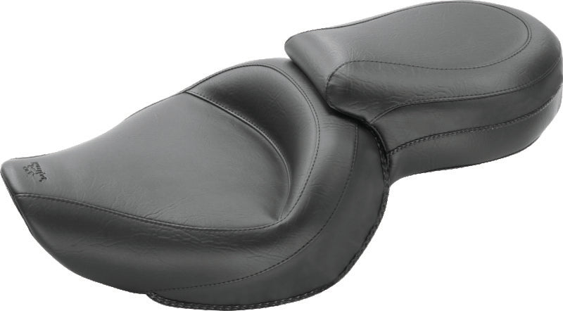 Mustang 04-21 Harley Sportster Wide Touring 1PC Seat - Black One-Piece Motorcycle Seats Mustang Motorcycle