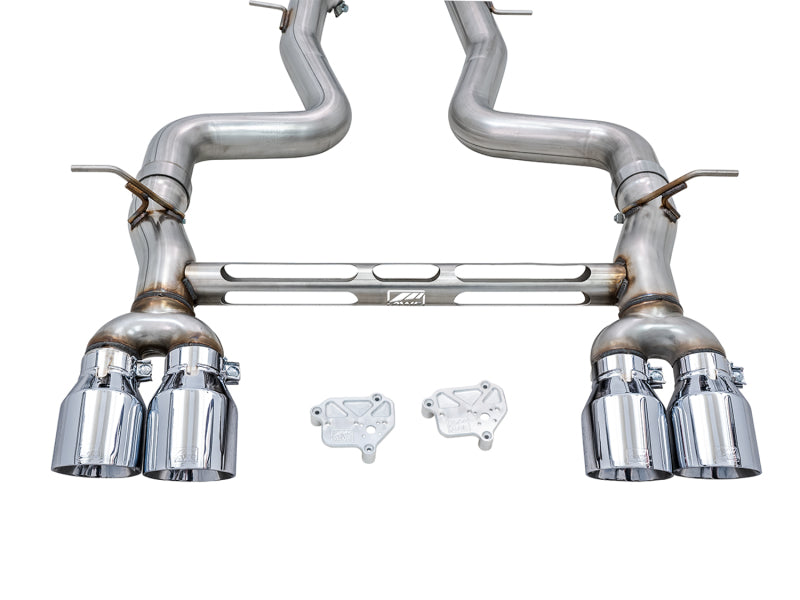 AWE Tuning BMW F8X M3/M4 Track Edition Cat-Back Exhaust - Chrome Silver Tips Catback AWE Tuning