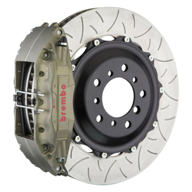 Brembo 06-13 A3 PISTA Front Race BBK 4 Piston Cast 2pc 355x32x53a 2pc Rotor T3-Clear HA Brake Kits - Performance Slot Brembo