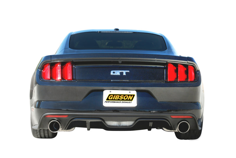 Gibson 15-17 Ford Mustang GT 5.0L 3in Cat-Back Dual Exhaust - Stainless Catback Gibson