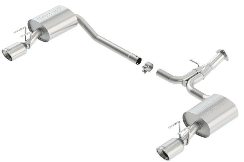 Borla 13-15 Honda Accord Coupe 3.5L FWD SS Rear Section Single Split Rear Exit Touring Exhaust Axle Back Borla