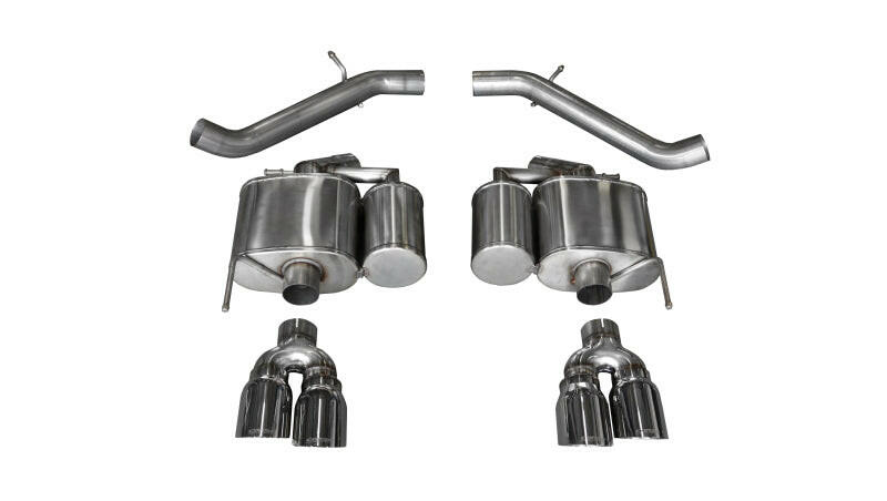 Corsa 2016-2019 Cadillac ATS-V 3.6T 4in Polished Sport Axle-Back Exhaust Axle Back CORSA Performance