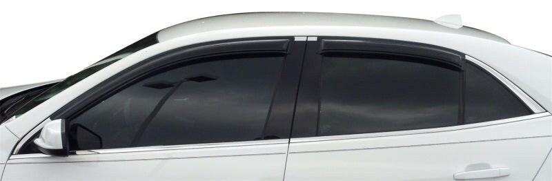 AVS 13-15 Chevy Malibu Ventvisor Outside Mount Window Deflectors 4pc - Smoke Wind Deflectors AVS