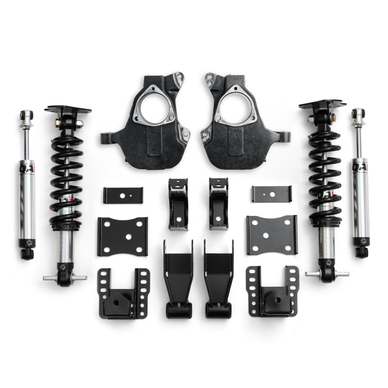 QA1 14-18 Chevrolet Silverado 2WD Lowering Kit w/ Spindles Single Adjustable 4in-6in Spindles QA1
