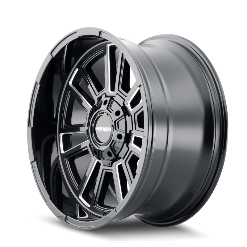 Mayhem 8115 Apollo 20x9 / 6x135 BP / 0mm Offset / 106mm Hub Black w/ Milled Spokes Wheel Wheels - Cast Mayhem