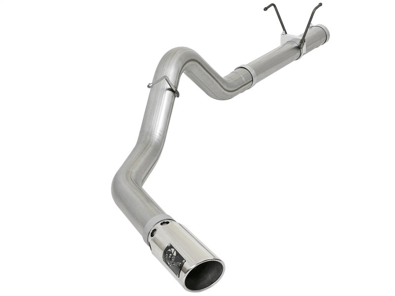 aFe LARGE BORE HD 4in 409-SS DPF-Back Exhaust w/Polished Tip 07.5-12 Dodge Diesel Trucks L6-6.7L(td) DPF Back aFe