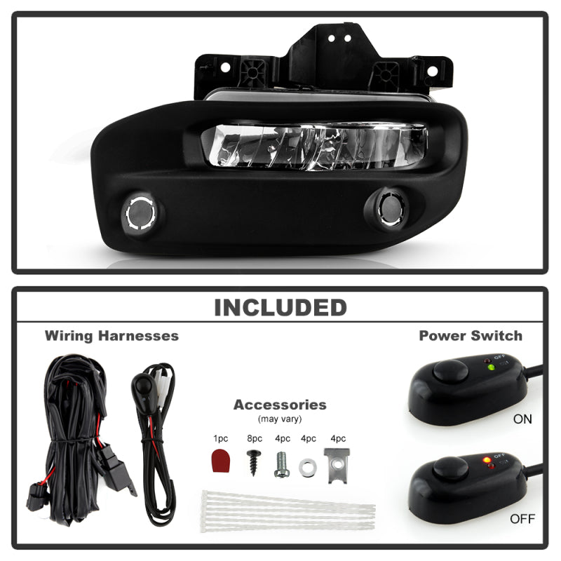 Spyder 19-22 Dodge Ram 2500/3500 OEM Full LED Fog Lights w/Universal Switch Fog Lights SPYDER