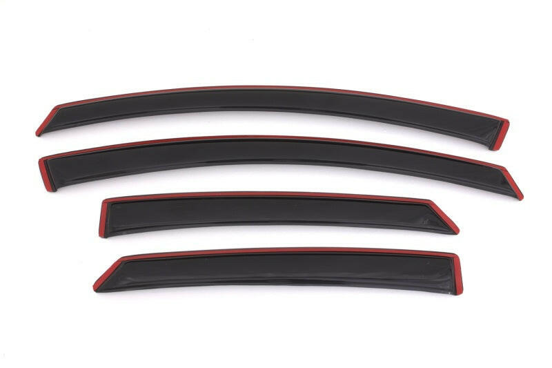 AVS 13-18 Ford Fusion Ventvisor In-Channel Front & Rear Window Deflectors 4pc - Smoke Wind Deflectors AVS
