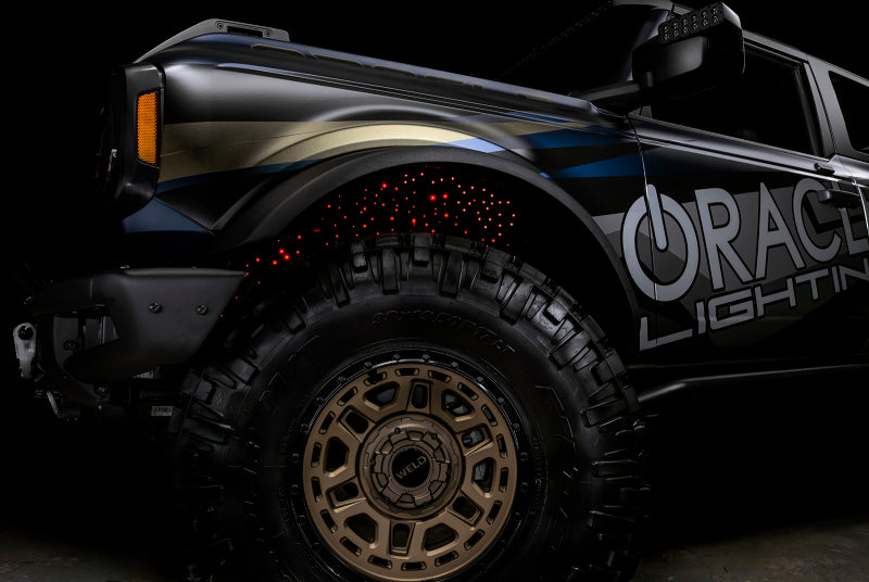 Oracle Lighting Fiber Optic Wheel Liner ColorSHIFT RGBW Kit-40W LED/600 Fibers Light Accessories and Wiring ORACLE Lighting