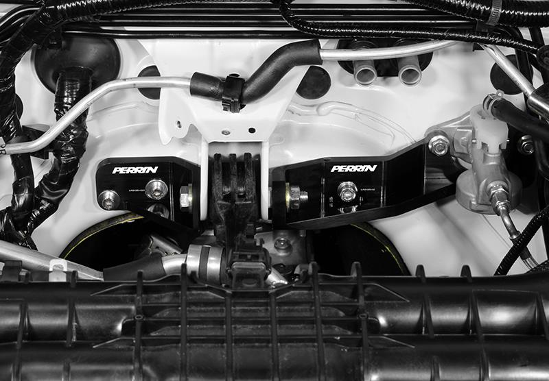 PERRIN 15-21 Subaru Impreza/WRX/STI Pitch Stop Mount & Firewall Brace - Black Engine Mounts Perrin Performance