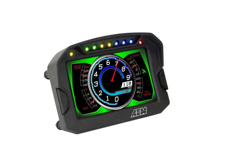 AEM CD-5LG Carbon Logging Digital Dash Display w/ Internal 10Hz GPS & Antenna Gauges AEM