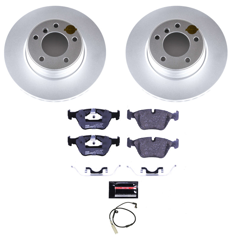 Power Stop 04-05 BMW 525i Front Euro-Stop Brake Kit Brake Kits - OE PowerStop