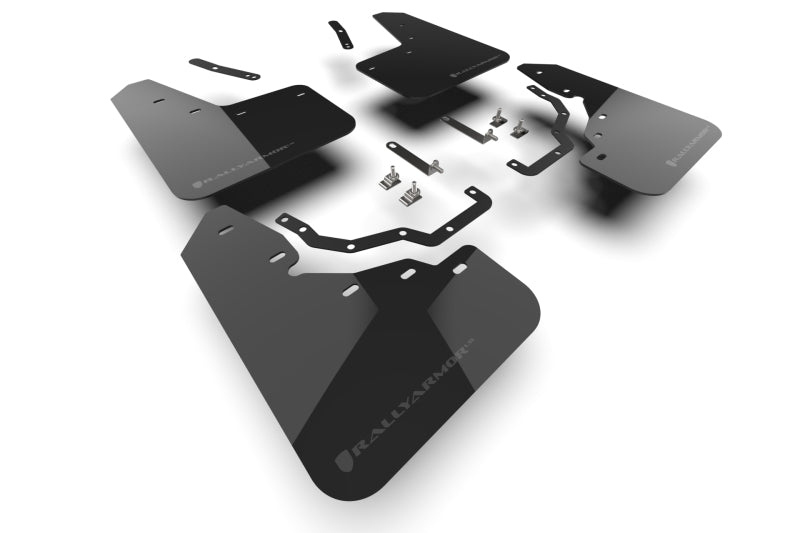 Rally Armor 2024+ Lexus GX-550 Overtrail Black UR Mud Flap Dark Grey Logo Mud Flaps Rally Armor