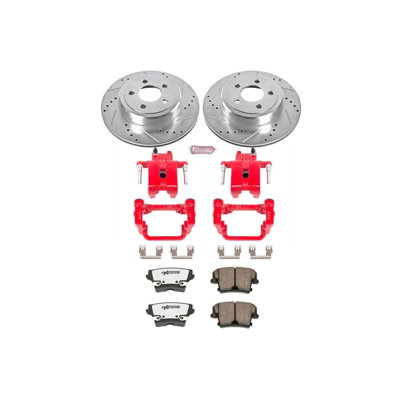 Power Stop 05-19 Chrysler 300 Rear Z26 Street Warrior Brake Kit w/Calipers Brake Kits - Performance D&S PowerStop