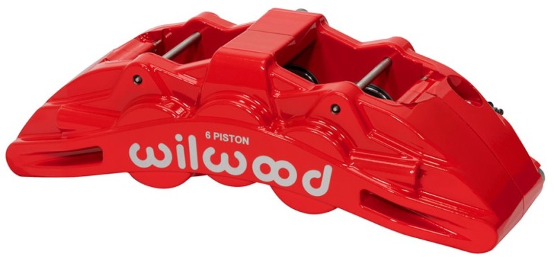 Wilwood Caliper Red SX6R 4.04in Piston 1.25in Disc Brake Calipers - Perf Wilwood