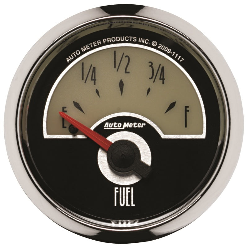 AutoMeter Gauge Fuel Level 2-1/16in. 240 Ohm(e) to 33 Ohm(f) Elec Cruiser Gauges AutoMeter
