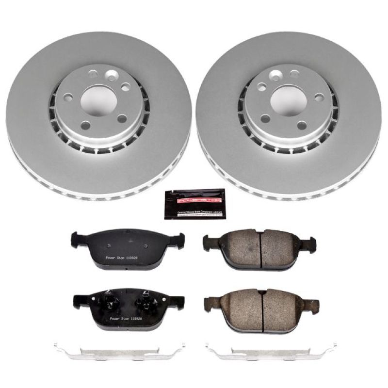 Power Stop 10-15 Volvo XC60 Front Z23 Evolution Sport Coated Brake Kit Brake Kits - Performance D&S PowerStop
