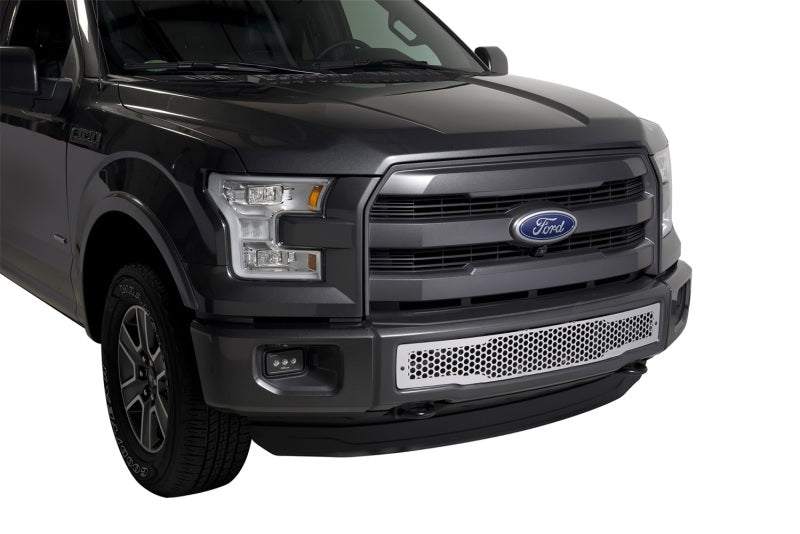 Putco 15-17 Ford F-150 - Stainless Steel Punch Design Bumper Grille Inserts Grilles Putco