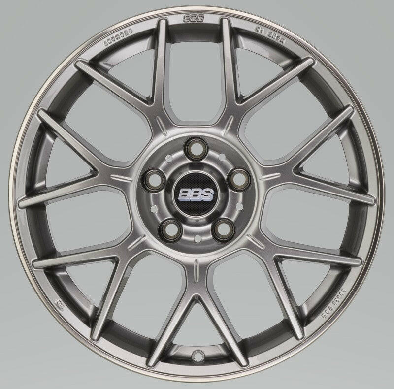 BBS XR 20x8.5 5x114.3 ET40 Platinum Gloss Wheel -82mm PFS/Clip Required Wheels - Cast BBS