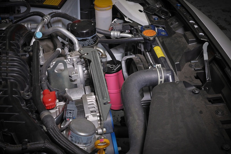 PERRIN 02-25 Subaru WRX / 04-21 STI / 13-25 BRZ/GR86/FRS/86 Coolant Overflow Tank - Hyper Pink Coolant Reservoirs Perrin Performance