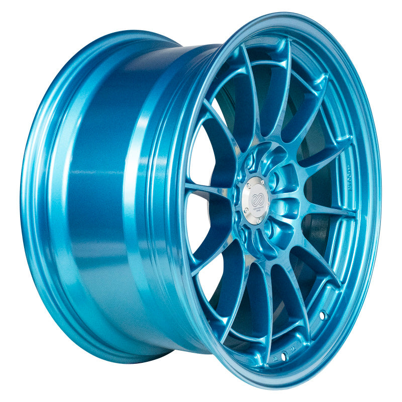Enkei NT03+M 18x9.5 5x114.3 40mm Offset 72.6mm Bore Emerald Blue Wheel MOQ 40 Wheels - Cast Enkei