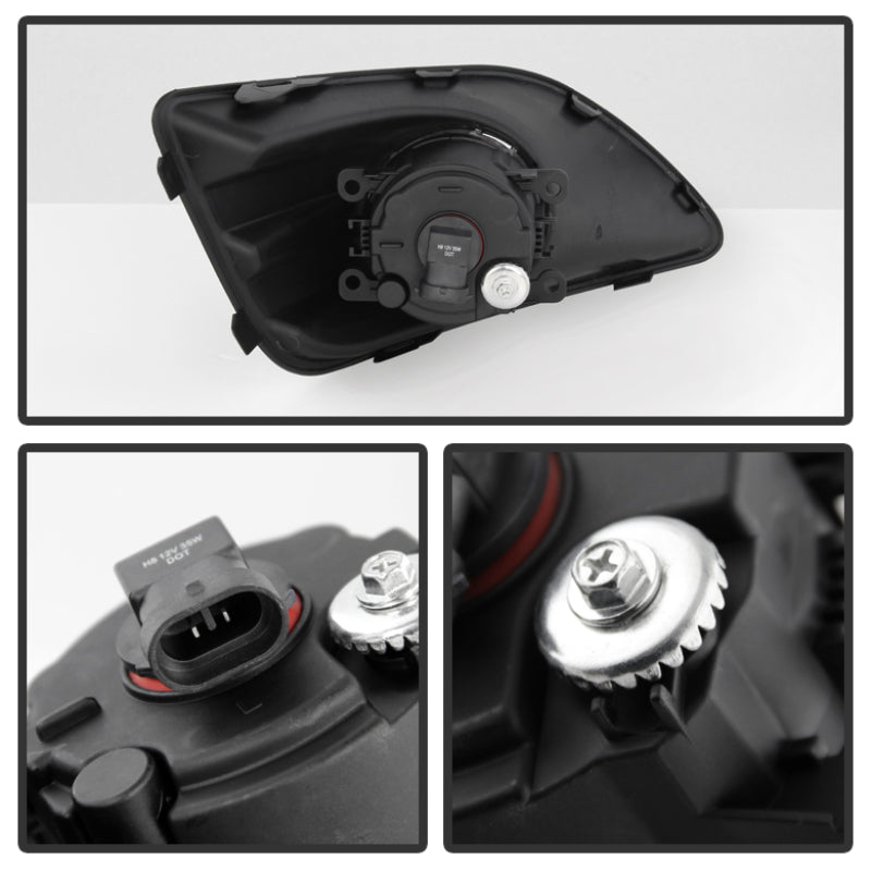 Spyder Ford C-Max 2013-2015 OEM Fog Light W/Universal Switch- Clear FL-FCMAX2013-C Fog Lights SPYDER