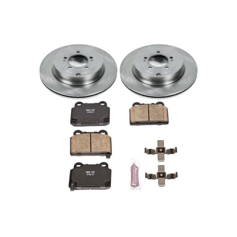 Power Stop 08-15 Mitsubishi Lancer Rear Autospecialty Brake Kit Brake Kits - OE PowerStop