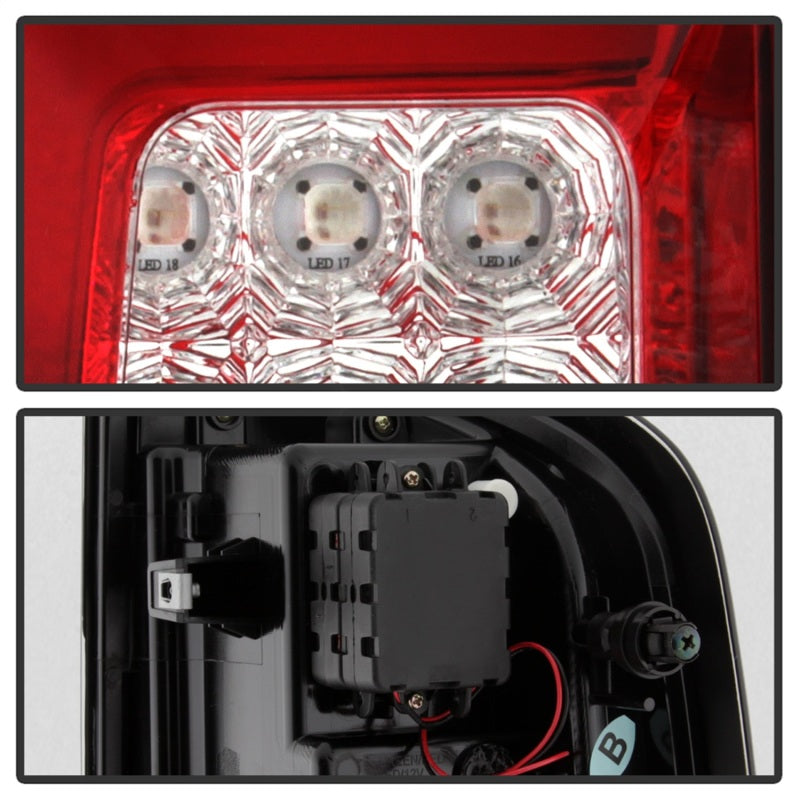Spyder Chevy Colorado 2015-2017 Light Bar LED Tail Lights - Red Clear ALT-YD-CCO15-LED-RC Tail Lights SPYDER