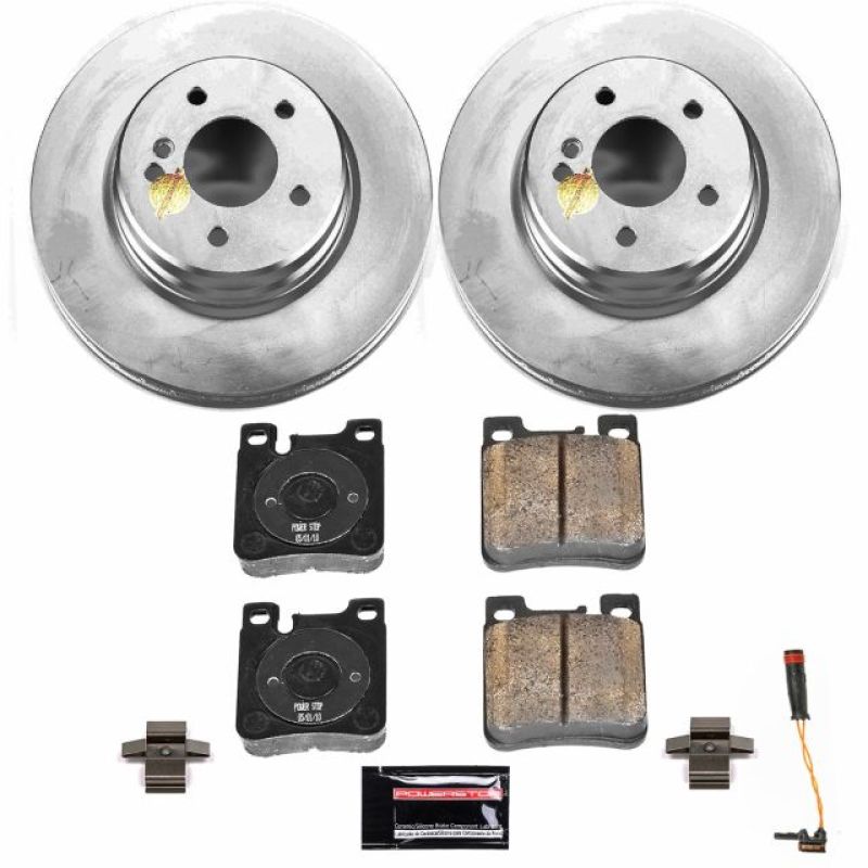 Power Stop 01-04 Mercedes-Benz CLK55 AMG Rear Z23 Evolution Sport Coated Brake Kit Brake Kits - Performance D&S PowerStop