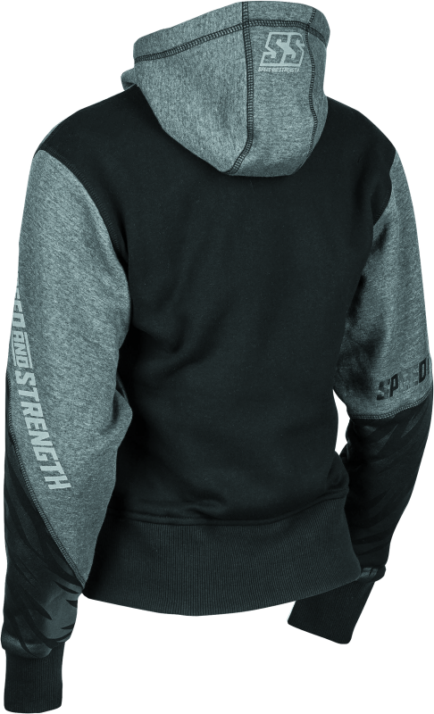 Speed and Strength Cat Outa Hell Hoody Grey/Black Womens - XS Sweatshirts Speed and Strength