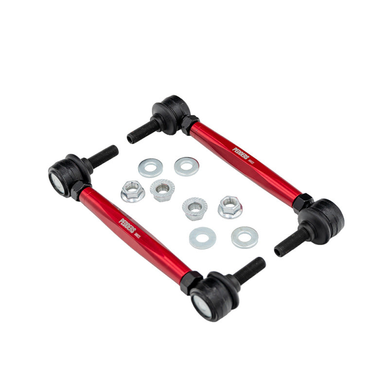 Pedders 15-22 S550 Mustang Adjustable Endlink Kit Front Sway Bar Endlinks Pedders