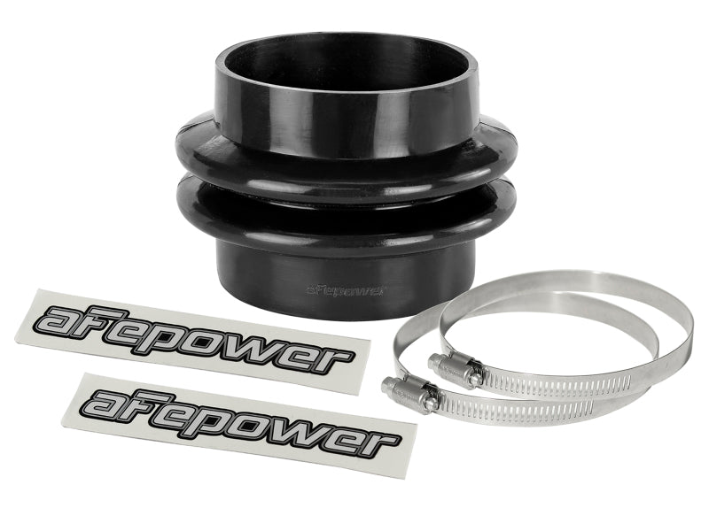 aFe Magnum FORCE Intake Coupling Kit (3-1/4 IN ID x 3 IN L) Straight Bellow-Coupler - Black Air Intake Components aFe