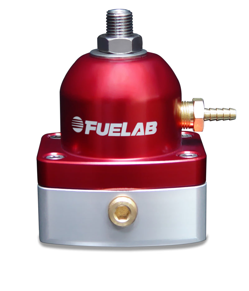 Fuelab 525 TBI Adjustable FPR In-Line 10-25 PSI (1) -6AN In (1) -6AN Return - Red Fuel Pressure Regulators Fuelab