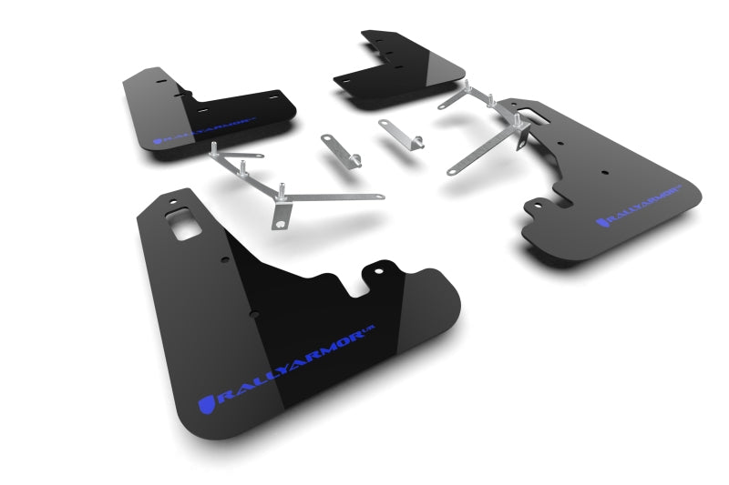 Rally Armor 22-25 Subaru BRZ / Toyota GR86 Black UR Mud Flap w/Blue Logo Mud Flaps Rally Armor