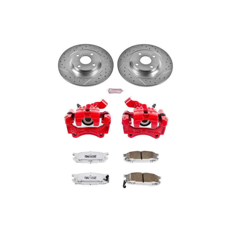 Power Stop 01-05 Mazda Miata Rear Z26 Street Warrior Brake Kit w/Calipers Brake Kits - Performance D&S PowerStop