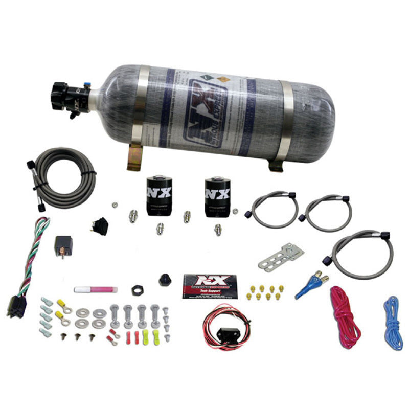 Nitrous Express 10-15 Chevrolet Camaro (5th Gen) Single Nozzle Nitrous Kit (35-150HP) w/Comp Bottle Nitrous Systems Nitrous Express