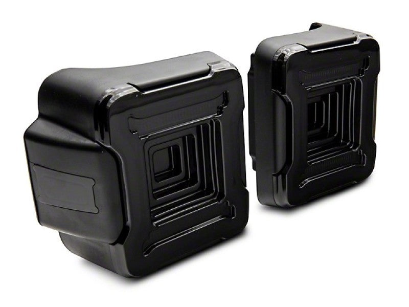 Raxiom 18-22 Jeep Wrangler JL Axial Series Plateau LED Tail Lights- Black Housing (Smoked Lens) Tail Lights Raxiom