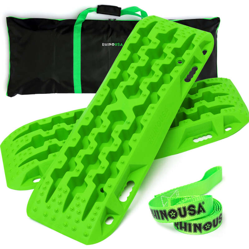 Rhino USA Recovery Traction Boards - Green (Pair) Recovery Boards Rhino USA